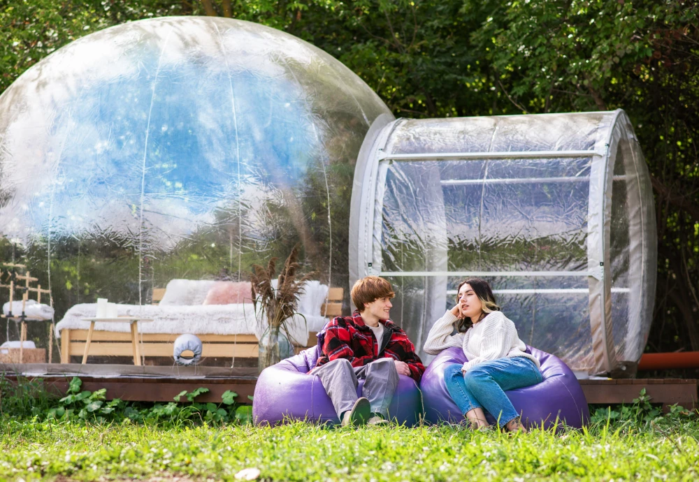 small bubble tent